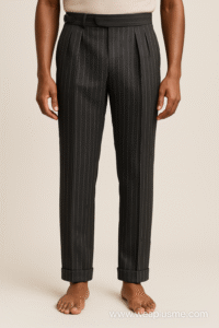 Black pin-stripe pant