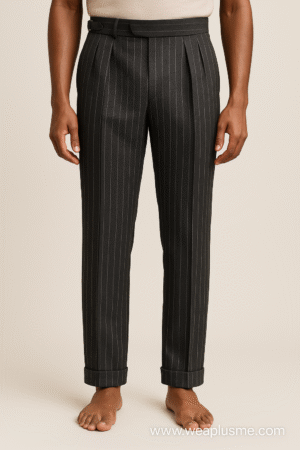 Black pin-stripe pant
